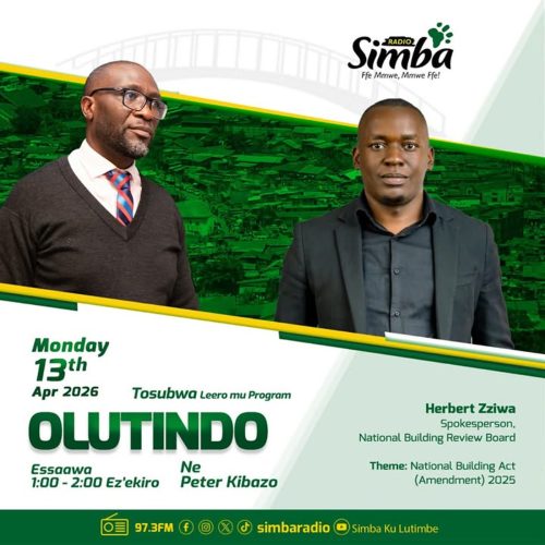 Olunaku olwaleero mu Program Olutindo ne Peter Kibazo tukuleetedde Omwogezi wEkitongole ki National Building Review Board Herbert Zziwa ngayogera