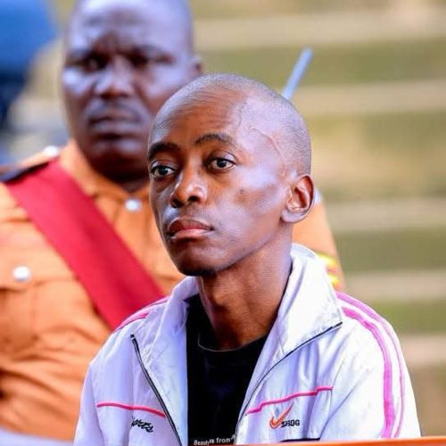 Omulamuzi wa Kkooti Enkulu ebadde etuula e Ggaba Alice Komuhangi Kaukha asingisizza Christopher Okello Onyum omusango gwokutta abaana 4 e Ggaba.