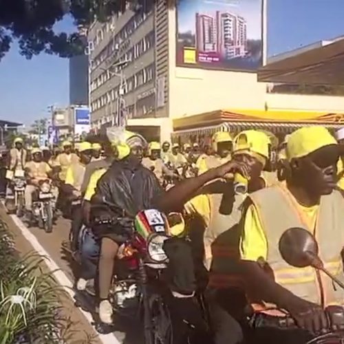 Ebyentambula bisanyaladde mu Kibuga wakati ngenkumi nenkumi nabawagizi ba National Resistance Movement