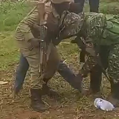 Embeera nga bweri mu Lubigi nga abekitongole kya NEMA basengula abantu abesenza mu lutobazi luno.