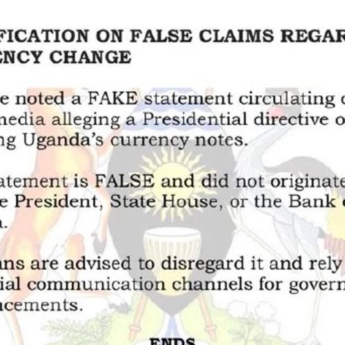 State House evuddeyo nesambajja ebibadde bitambuzibwa ku mutimbagano nga biraga nti Omukulembeze wEggwanga Yoweri Kaguta Museveni yalagidde