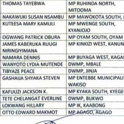 Abegwanyiza ekifo kya Sipiika mu National Resistance Movement