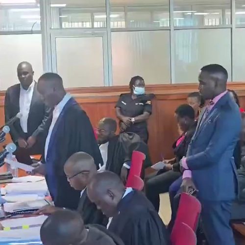 Akulira oludda oluwabula Gavumenti Munnakibiina ki National Unity Platform, Joel Ssenyonyi yomu ku bavuddeyo okweyimirira Hon. Muhammad Muwanga