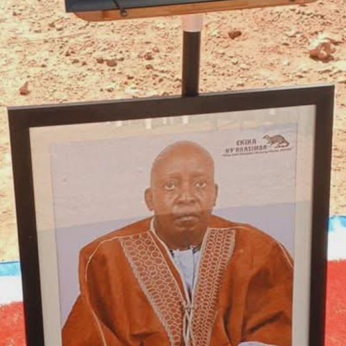 Emikolo gyokutereka abadde Omukulu wEkika kya Kasimba, Omutaka Kabazzi Omubuze Miti Ssempuuma David gikoleddwa ku butaka bwEkika e Kyango mu